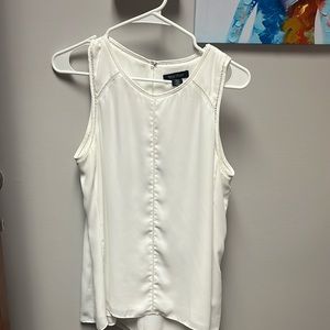 WHBM Sleeveless white top